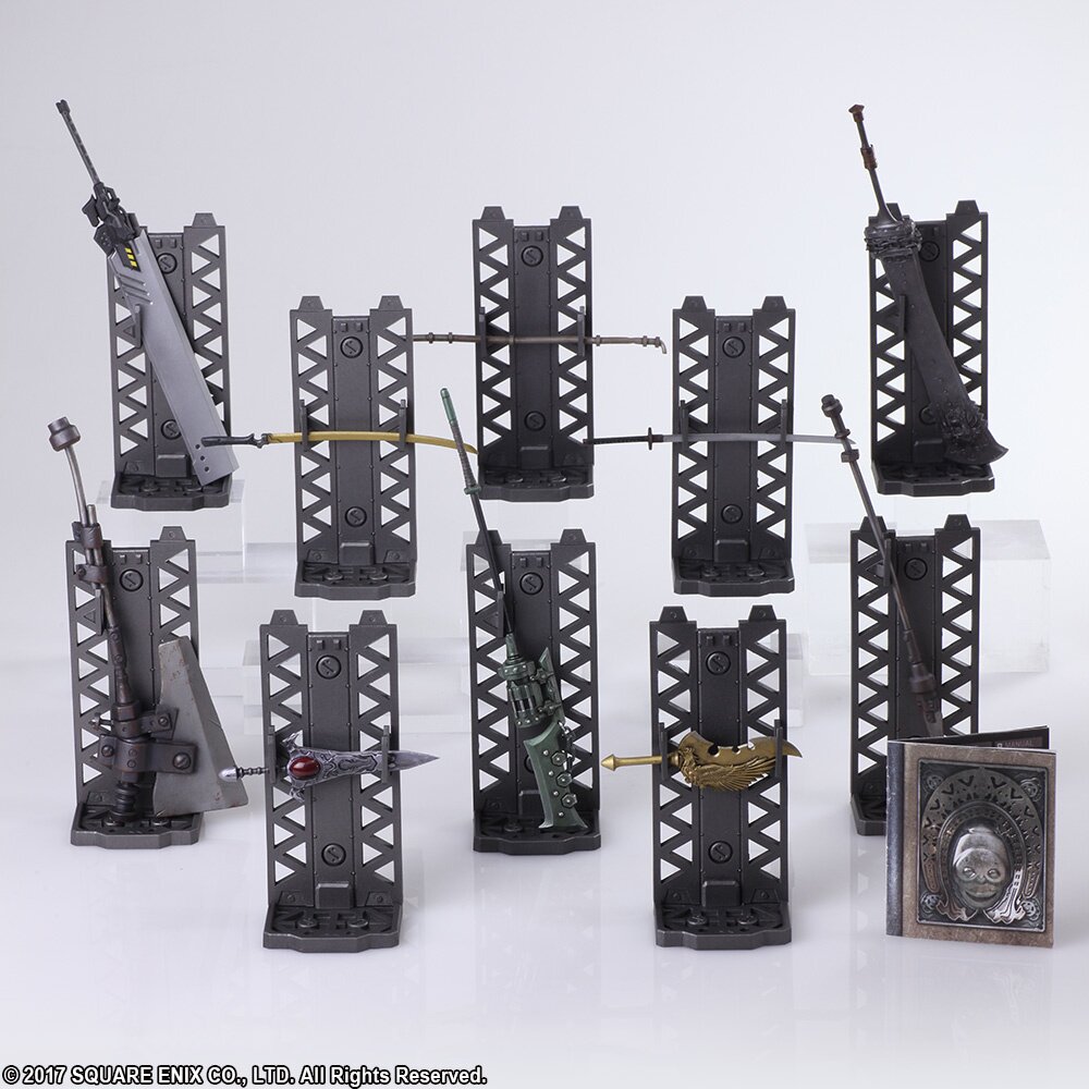 NieR:Automata BRING ARTS トレーディング武器コレクション ニーアオートマタの武器がフィギュアに！百獣の剣王や古の覇王