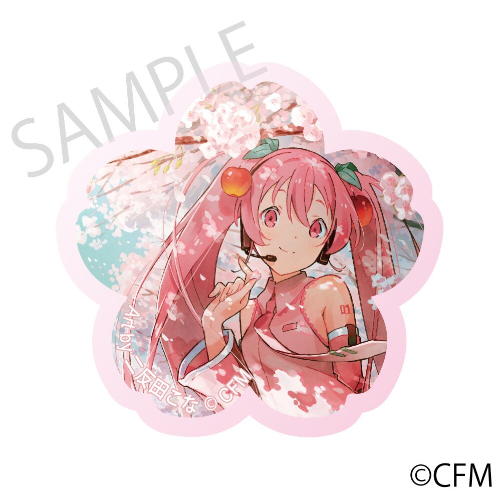 Sakura Miku x Hirohako 2024 Cherry Blossom Acrylic Magnet - Tokyo