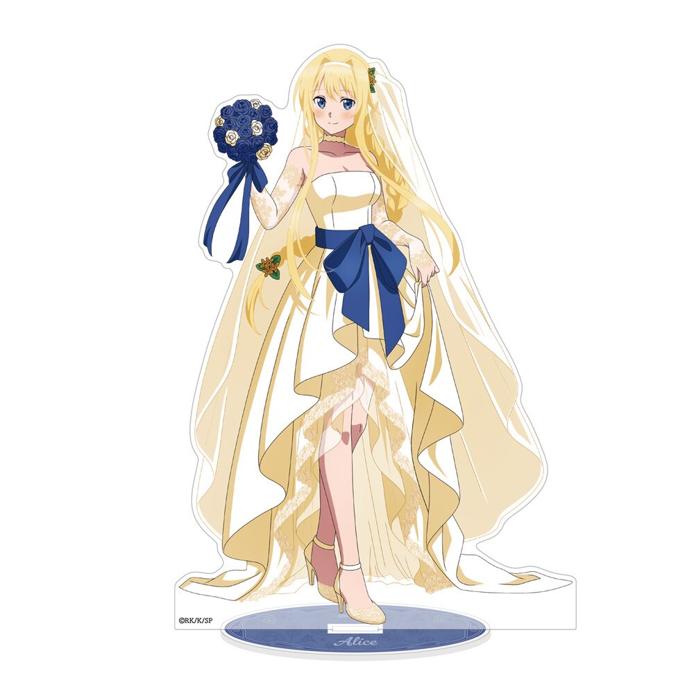 Sword Art Online Large Acrylic Stand Alice: Wedding Dress Ver