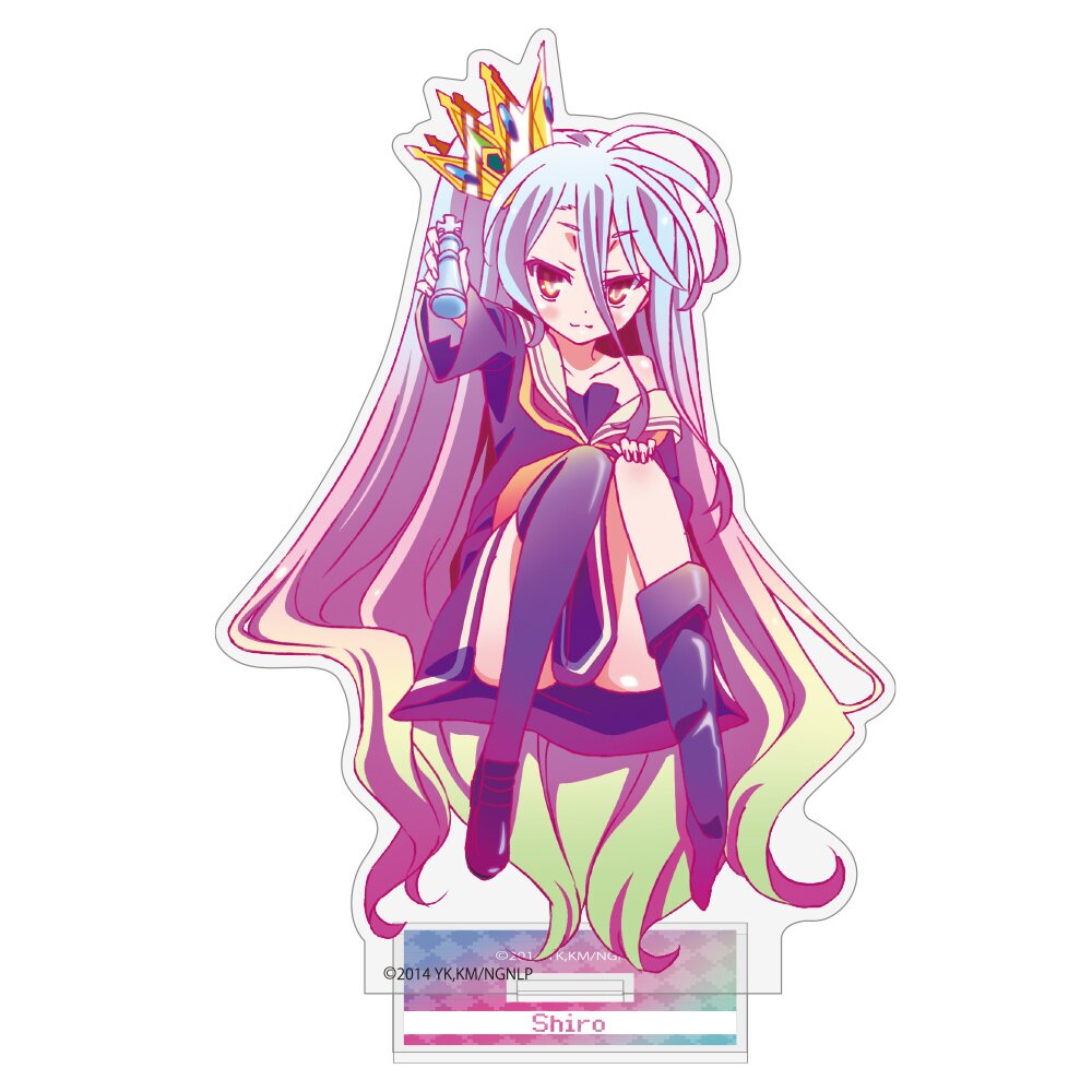 No Game No Life Acrylic Stand Shiro: One Half of 