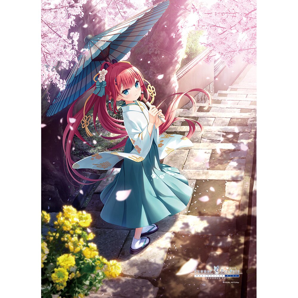 Summer Pockets Reflection Blue B2 Tapestry Shiki Kamiyama: Spring