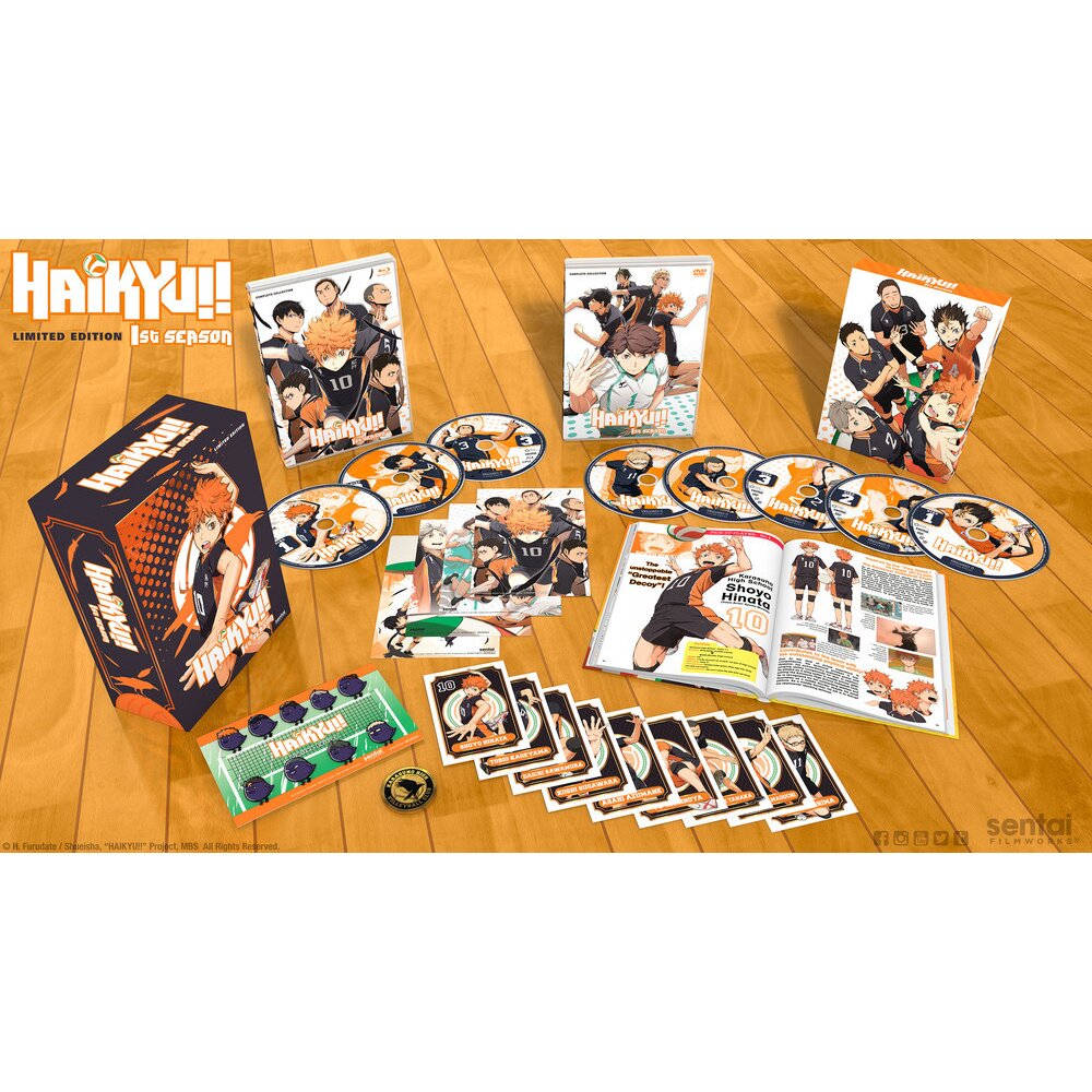 Haikyu!! Season 1 Complete Collection (3-disc set blu ray) 816726020211