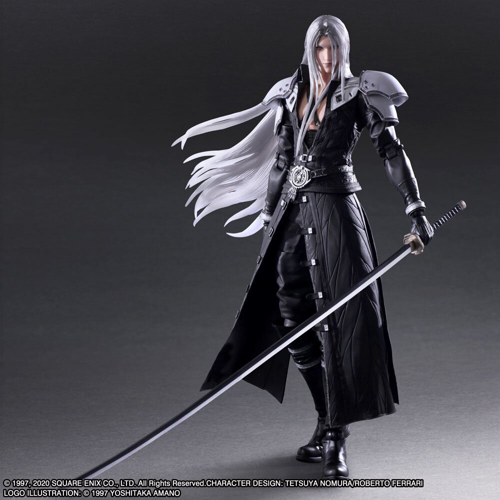 Final Fantasy VII Play Arts Vol 2 No shops 7 Sephiroth Action Figure Square Enix Stand