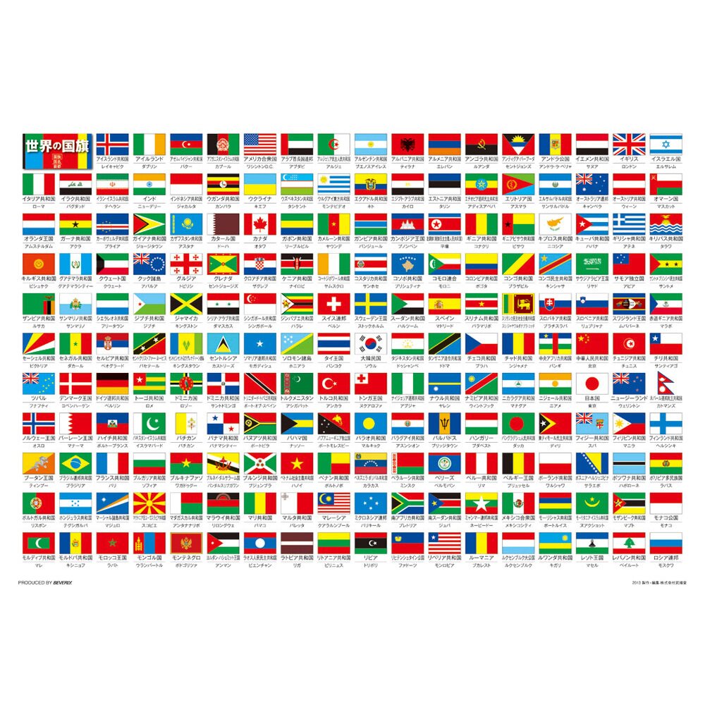 National Flags Jigsaw Puzzle - Tokyo Otaku Mode (tom)