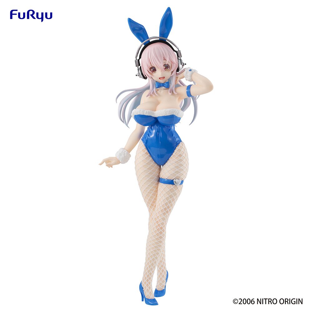 BiCute Bunnies Figure Super Sonico: Blue Rabbit Ver.: Furyu