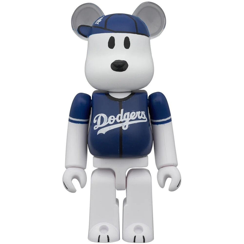 BE@RBRICK MLB x Peanuts Snoopy (Los Angeles Dodgers) 100％ & 400