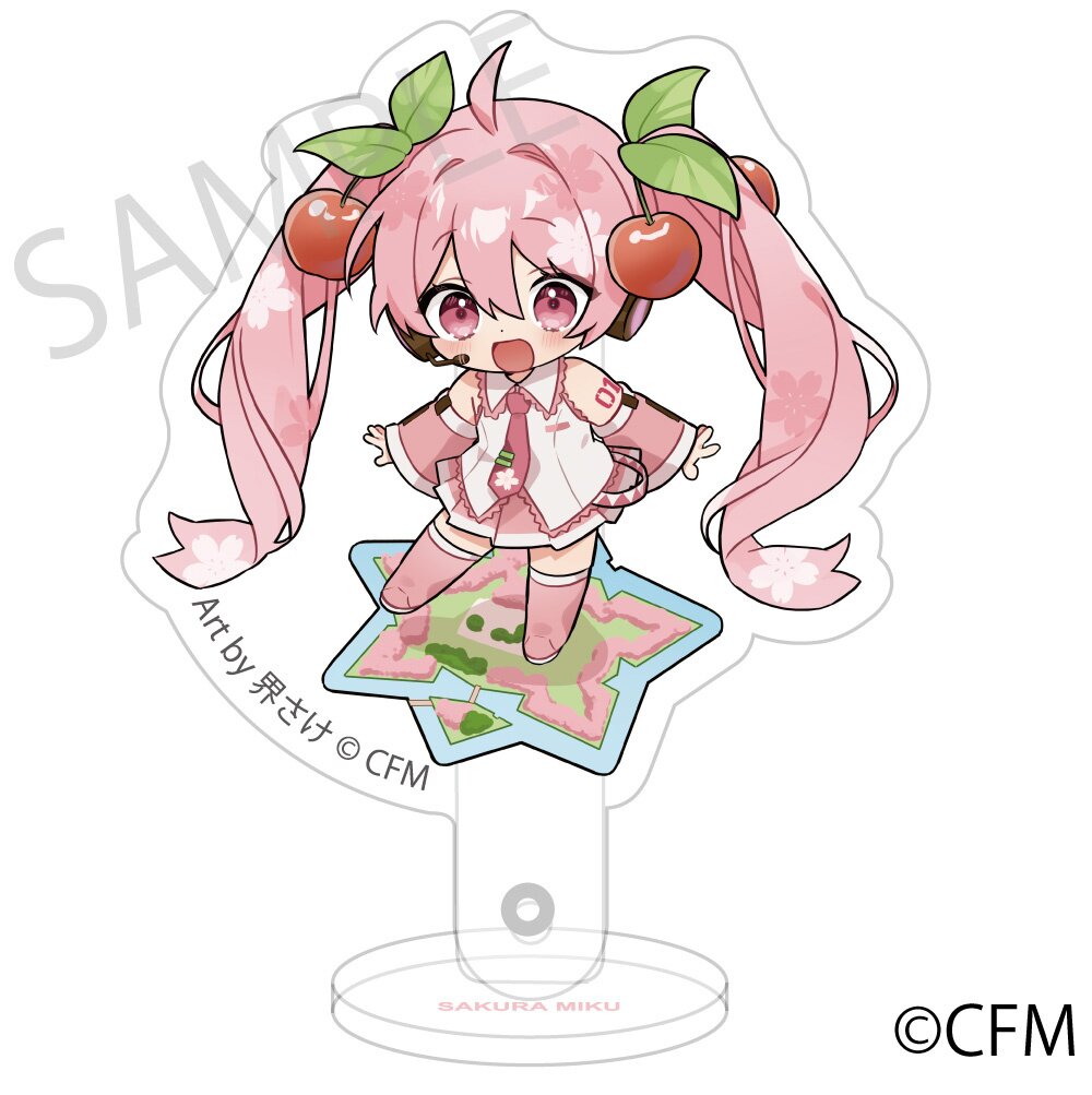 Sakura Miku x Hirohako 2024 Acrylic Prop and Stand: KADOKAWA