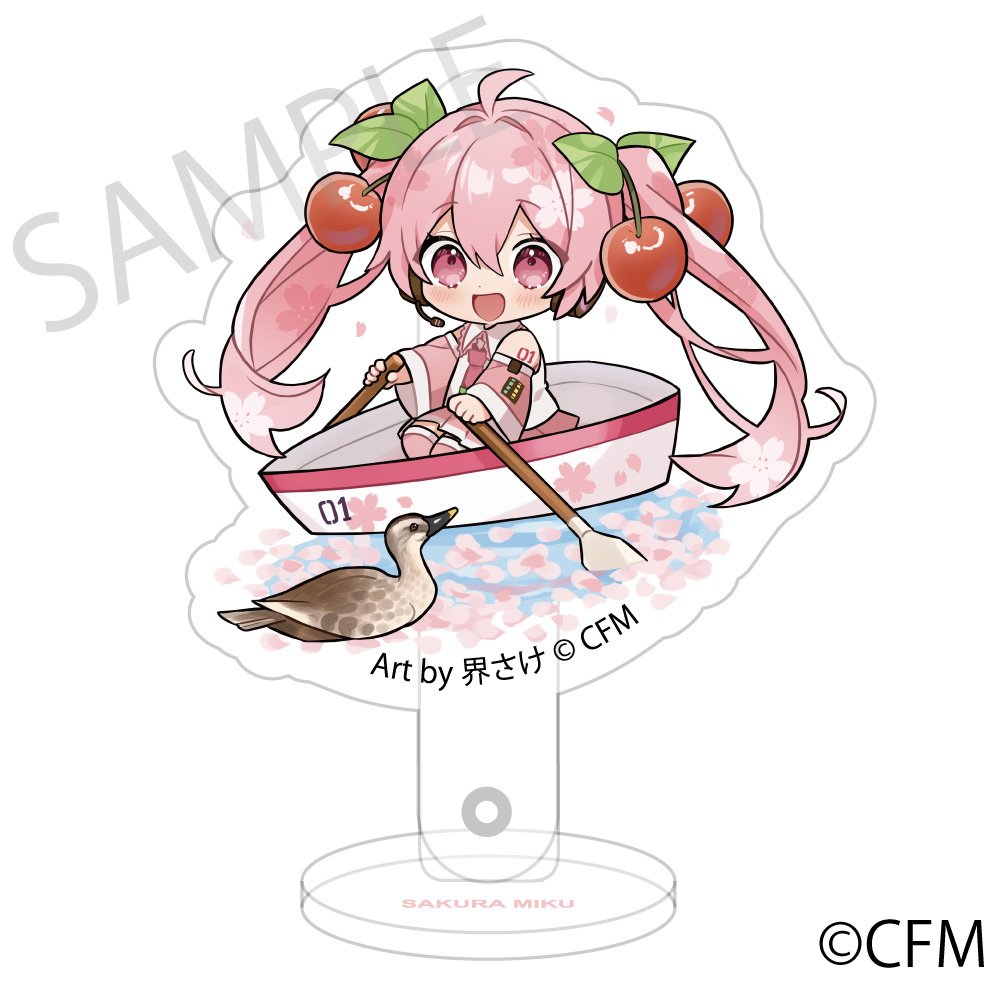 Sakura Miku x Hirohako 2024 Acrylic Prop and Stand: KADOKAWA