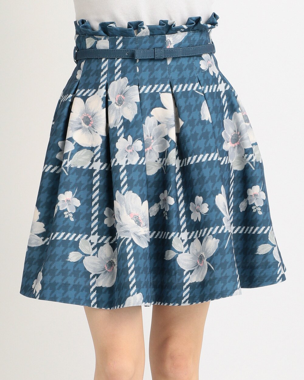 LIZ LISA Floral Plaid Houndstooth Skirt - Tokyo Otaku Mode (TOM)