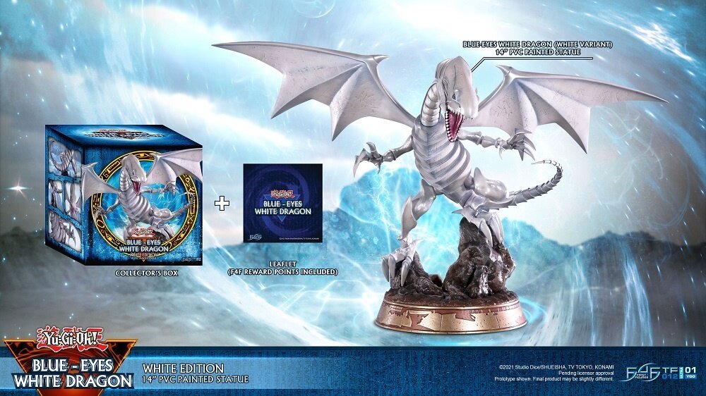 Yu-Gi-Oh! Blue-Eyes White Dragon: White Variant PVC Statue - Tokyo