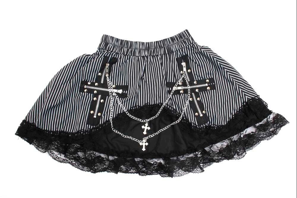 ACDC RAG Double Cross Skirt: ACDC RAG - Tokyo Otaku Mode (TOM)