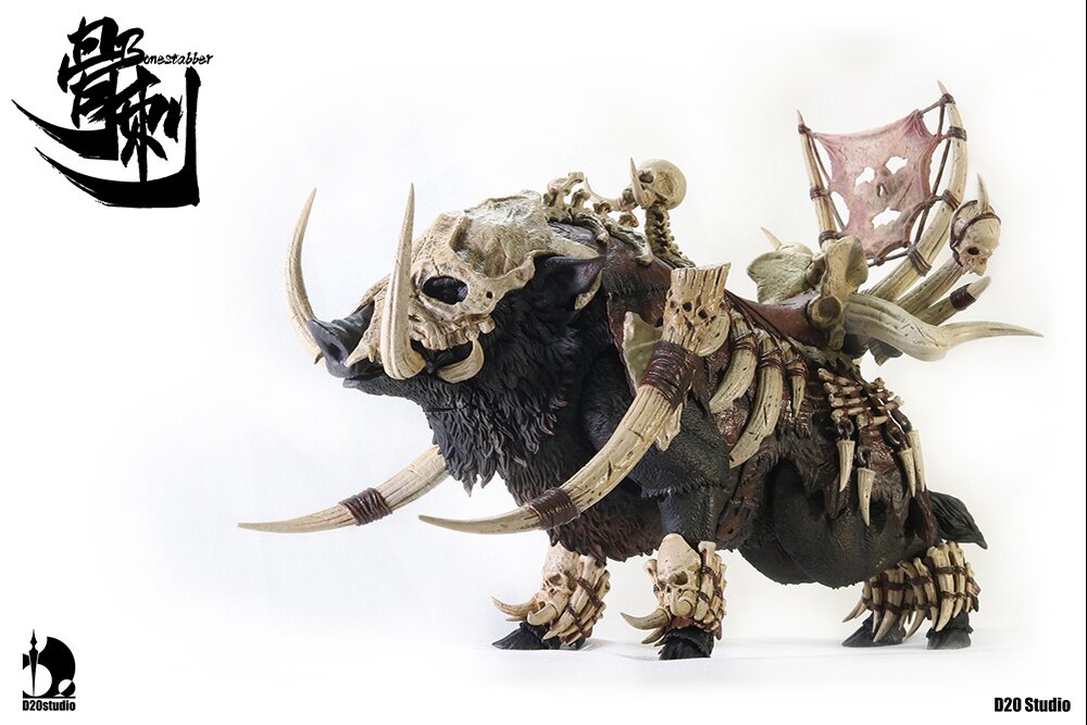 Battle Boar Bonestabber (Black) 1/12 Scale Action Figure