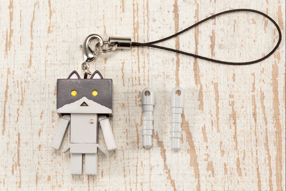 Nyanboard Strap Charm - Black Bicolor: KOTOBUKIYA - Tokyo