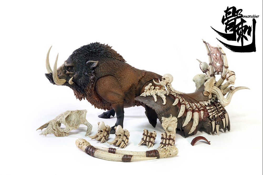 Battle Boar Bonestabber (Brown) 1/12 Scale Action Figure
