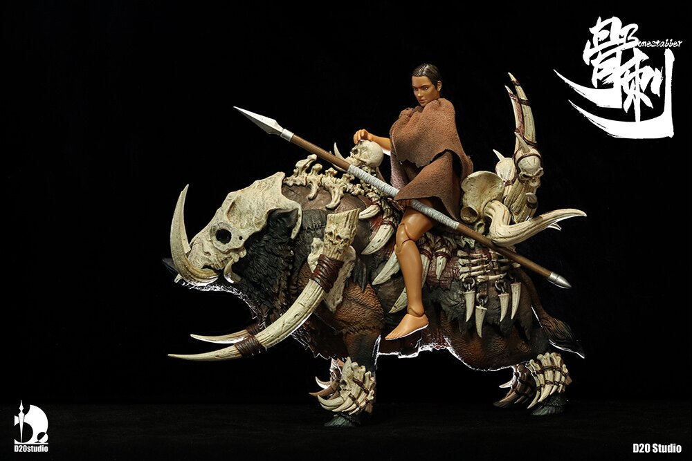Battle Boar Bonestabber (Brown) 1/12 Scale Action Figure