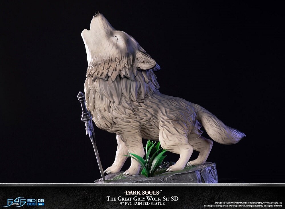 great grey wolf sif statue