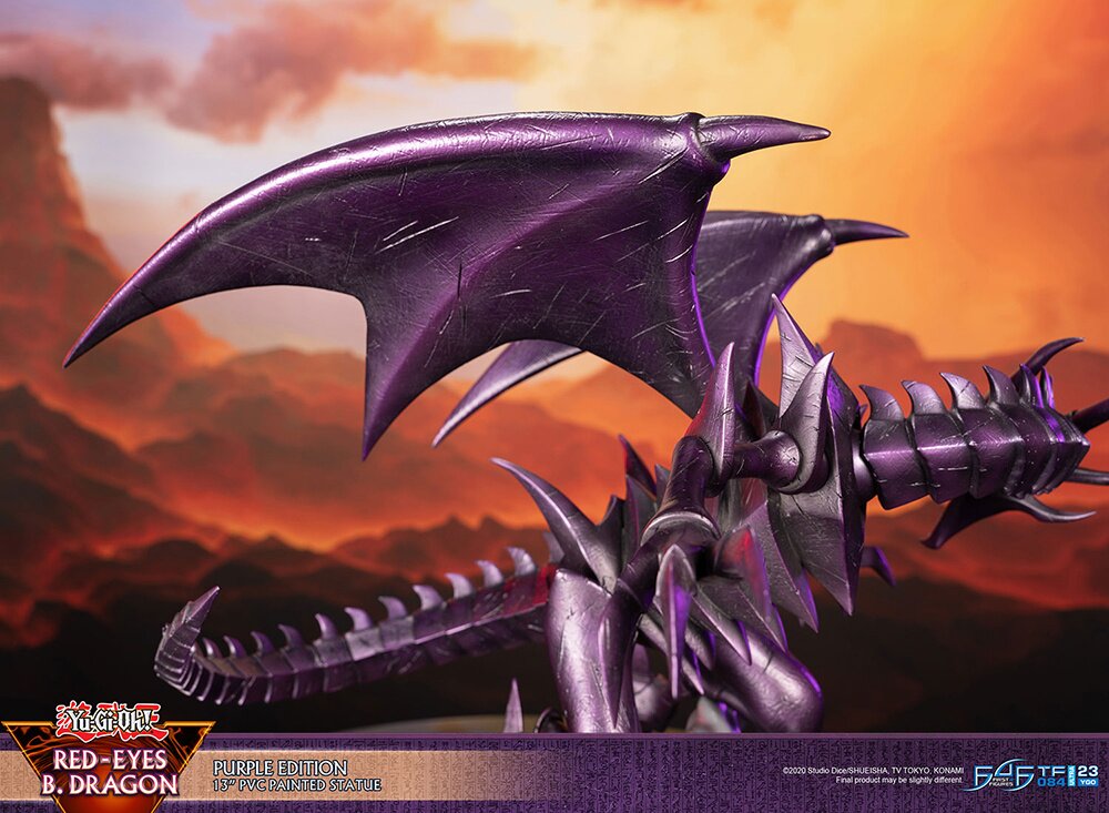 SU ORDINAZIONE Yu-Gi-Oh! PVC Statue Red-Eyes B. Dragon Purple Colour 33 cm main image 1