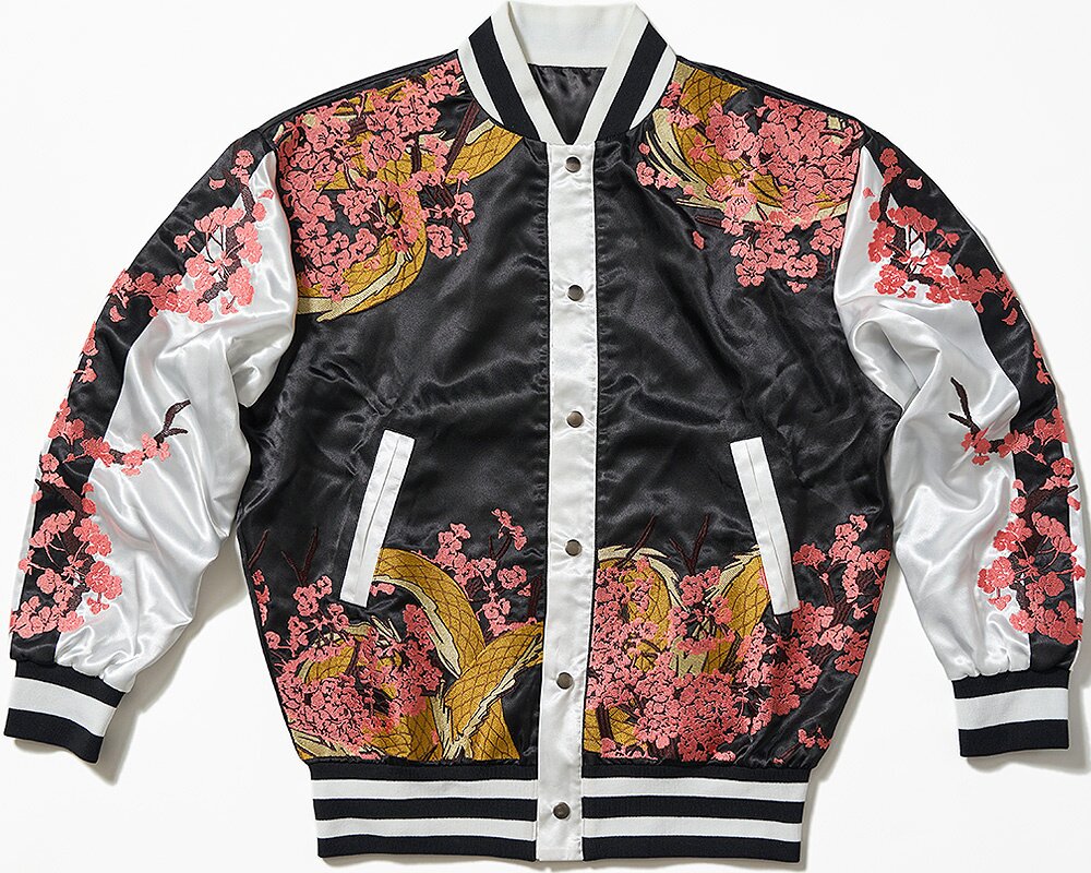 Hoshihime × Kimono Japan Dragon × Sukajan Souvenir Jacket