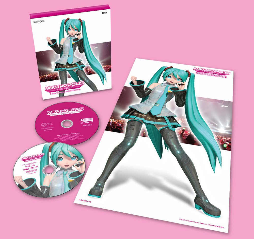 初音ミク Blu-rayセットProject DIVA MIKUNOPOLIS MIKUNOPOLIS in Los Angeles Limited Edition Blu-ray + CD Combo Set