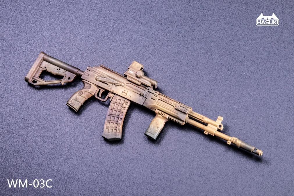 WM-03C 1/12 Scale Assault Rifle AK-12 Equipment Set (Desert