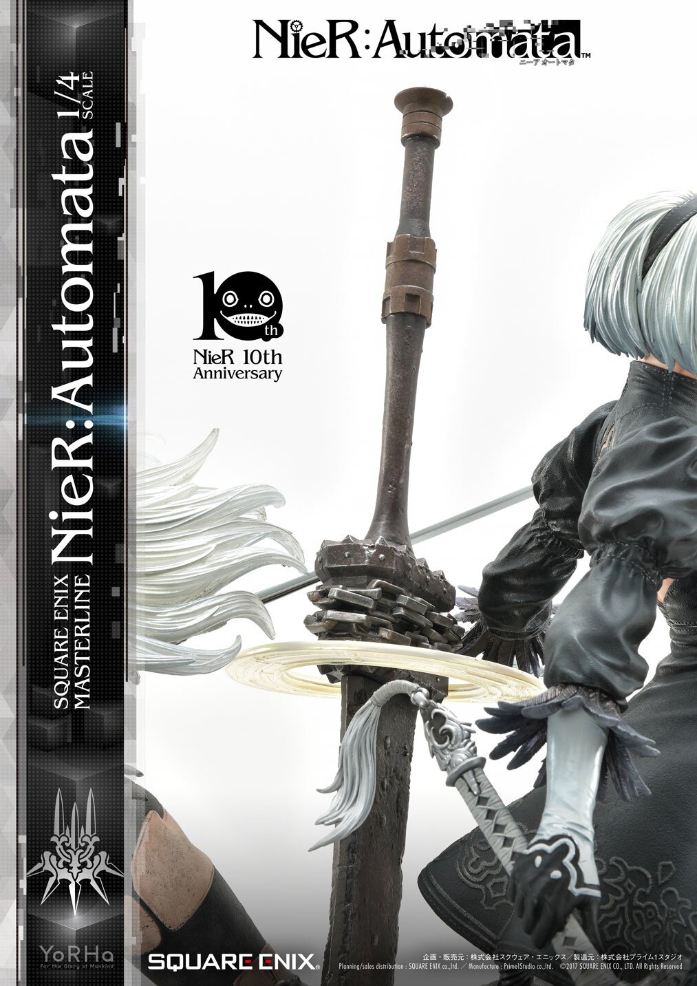 NieR: Automata Masterline Statue Featuring 2B, 9S, and A2 Revealed by Square  Enix - Siliconera