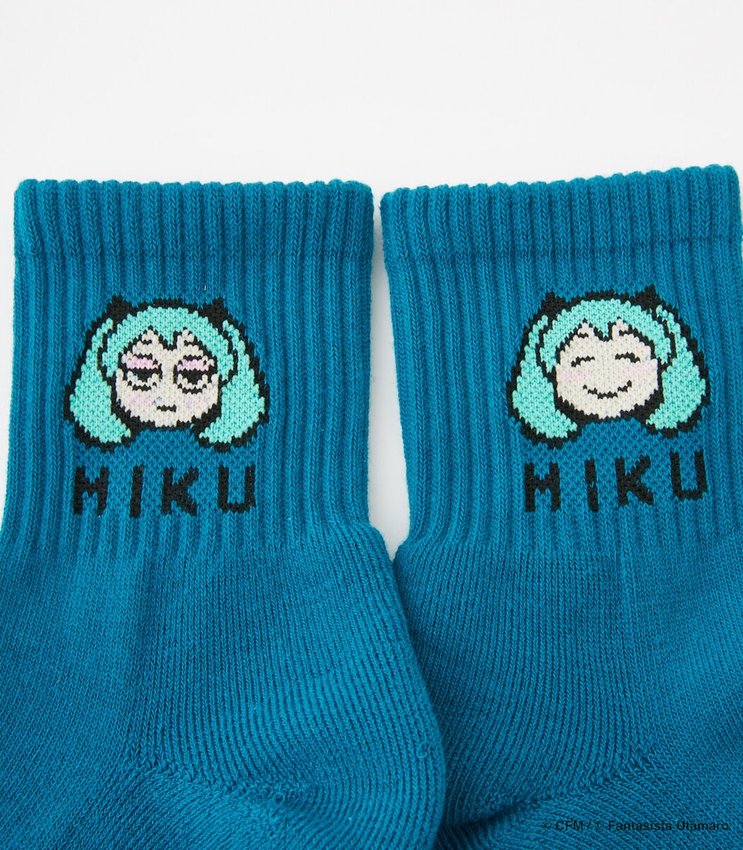 初音ミク MIKUMOJI JACQUARD SOCKS R4G Hatsune Miku Moji Jacquard Socks: R4G - Tokyo Otaku Mode (TOM)
