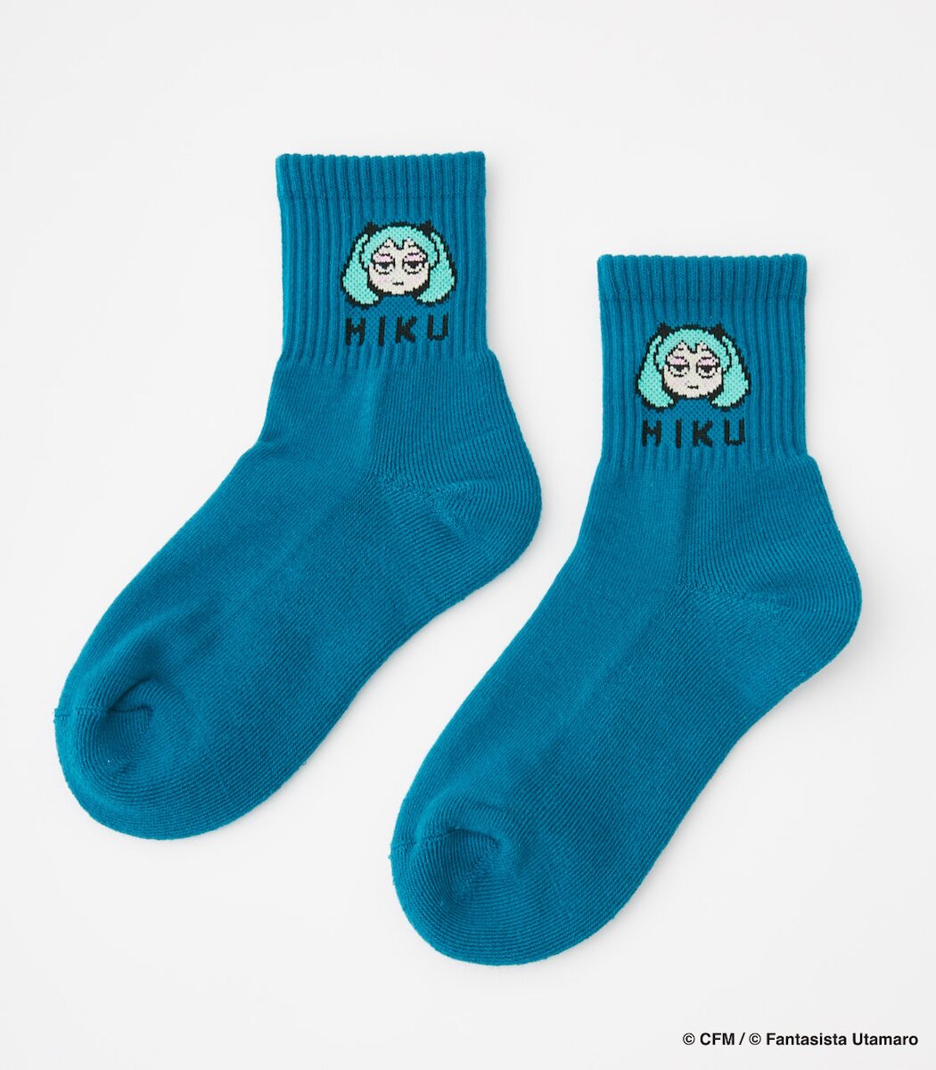 初音ミク MIKUMOJI JACQUARD SOCKS R4G Hatsune Miku Moji Jacquard Socks: R4G - Tokyo Otaku Mode (TOM)