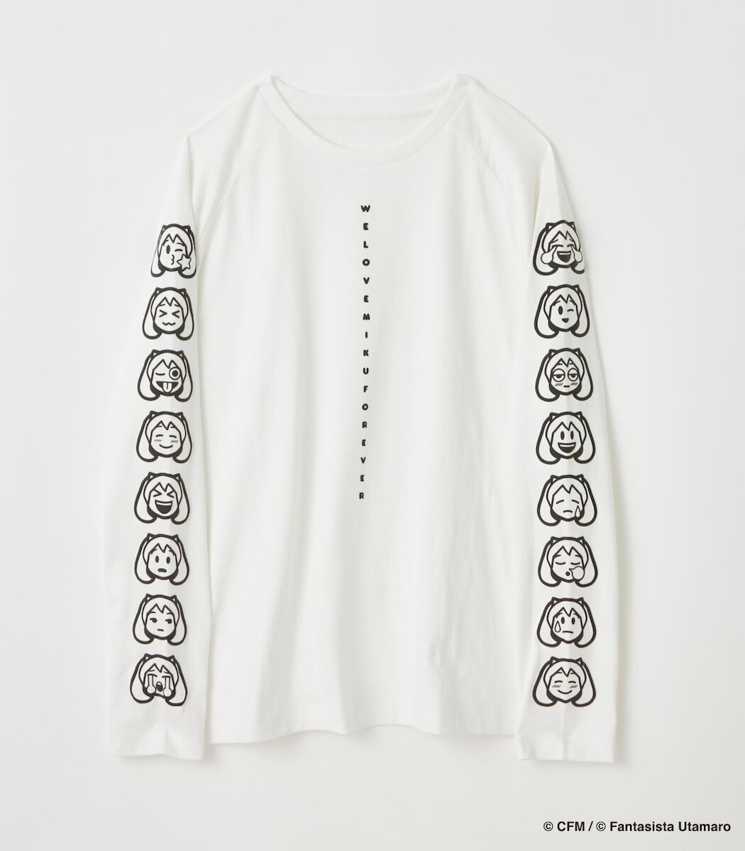 Hatsune Miku Moji Long Sleeve T-Shirt: R4G - Tokyo Otaku Mode (TOM)