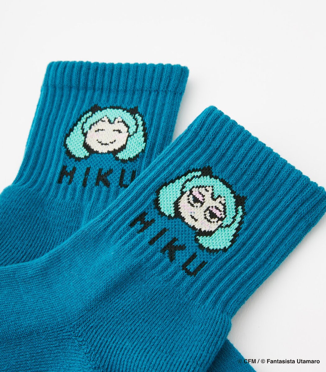 Hatsune Miku Moji Jacquard Socks: R4G - Tokyo Otaku Mode (TOM)
