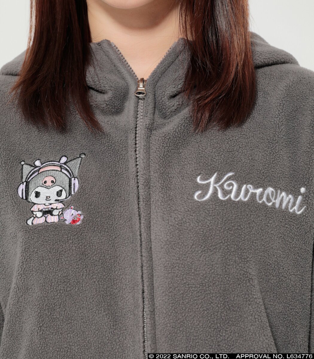 クロミ耳付き/Kuromi CASQUETTE/R4Gコラボ2023/レア R4G x Sanrio Collaboration Kuromi Black Gaming Wear: Sanrio