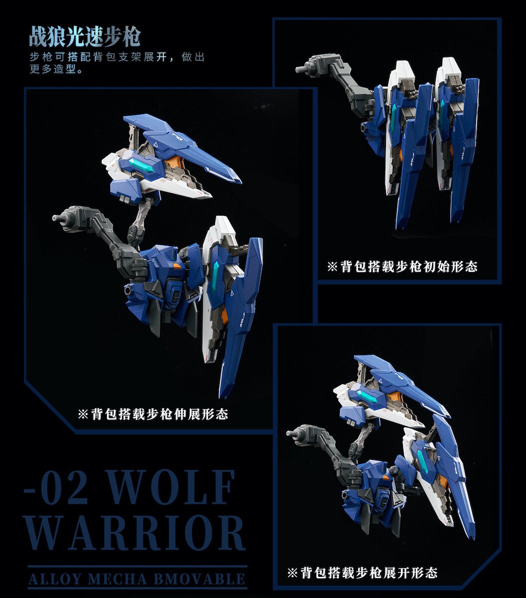 Crystal Envoy Wolf Warrior: Mega Mode 1/72 Scale Action