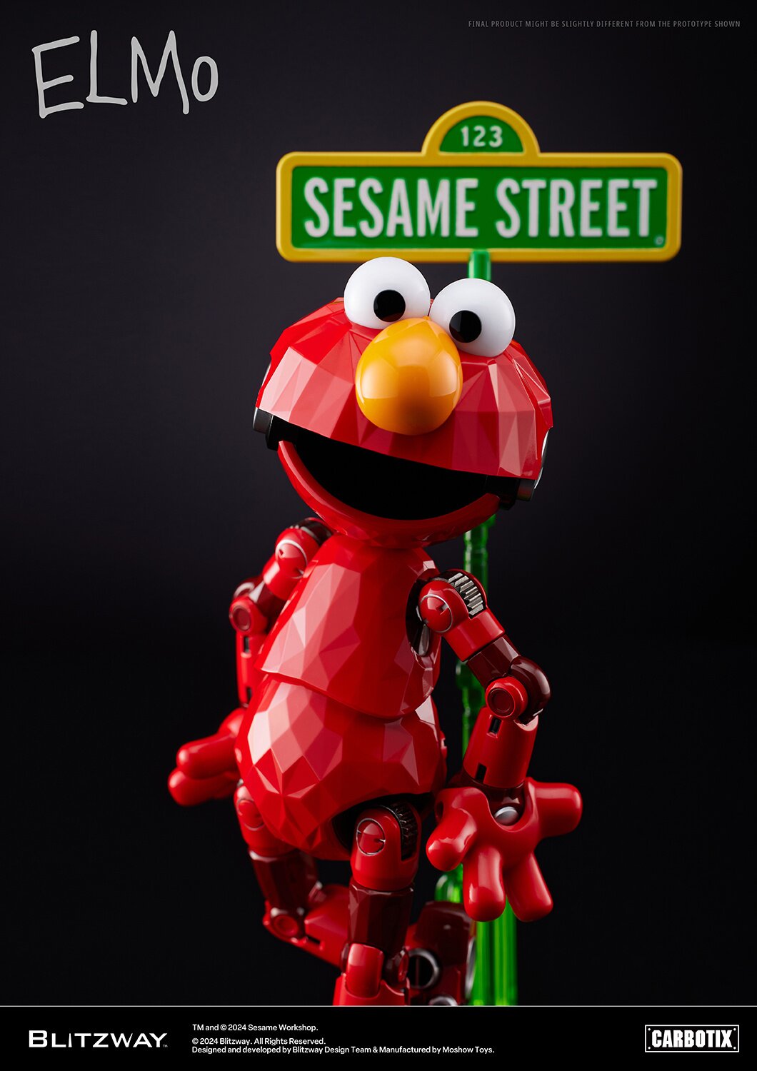 猫 ELMO Kaws BFF Inspired Elmo Replica Figure Kaws X Sesame Street