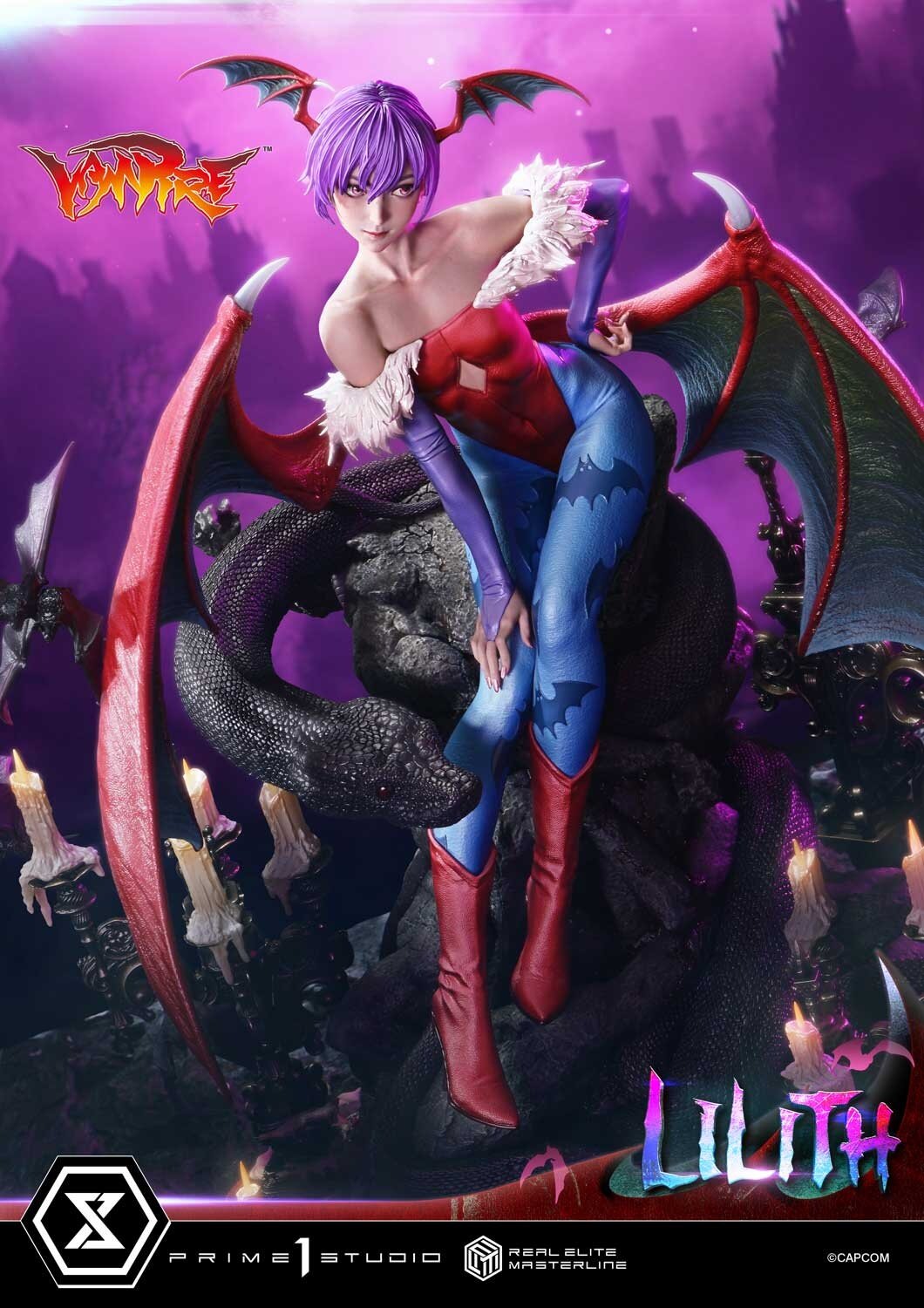 Real Elite Masterline Darkstalkers Lilith 1/4 Scale Figure: Prime