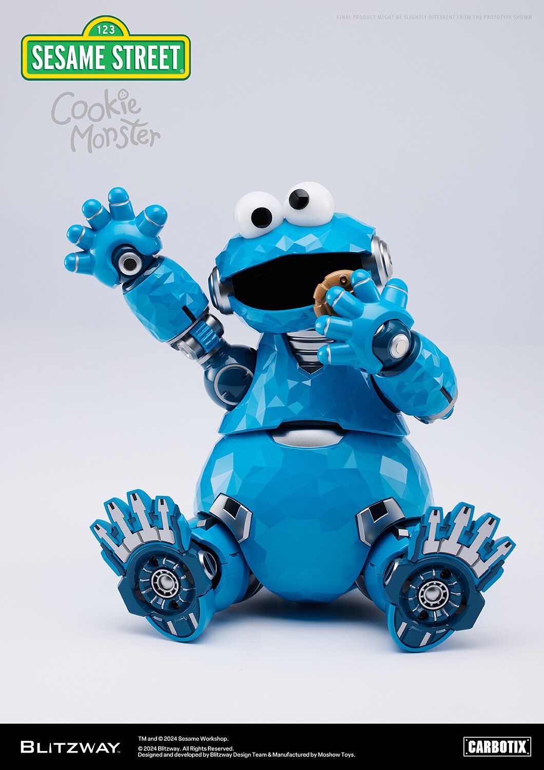 Blitzway クッキーモンスター Sesame Street Carbotix – Cookie Monster Figure | Blitzway