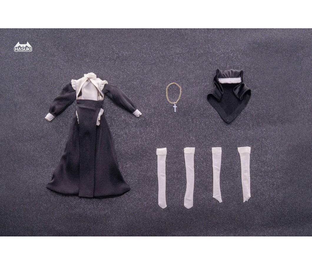 CS017 1/12 Scale Doll Clothes Nun Costume (Type A): Hasuki