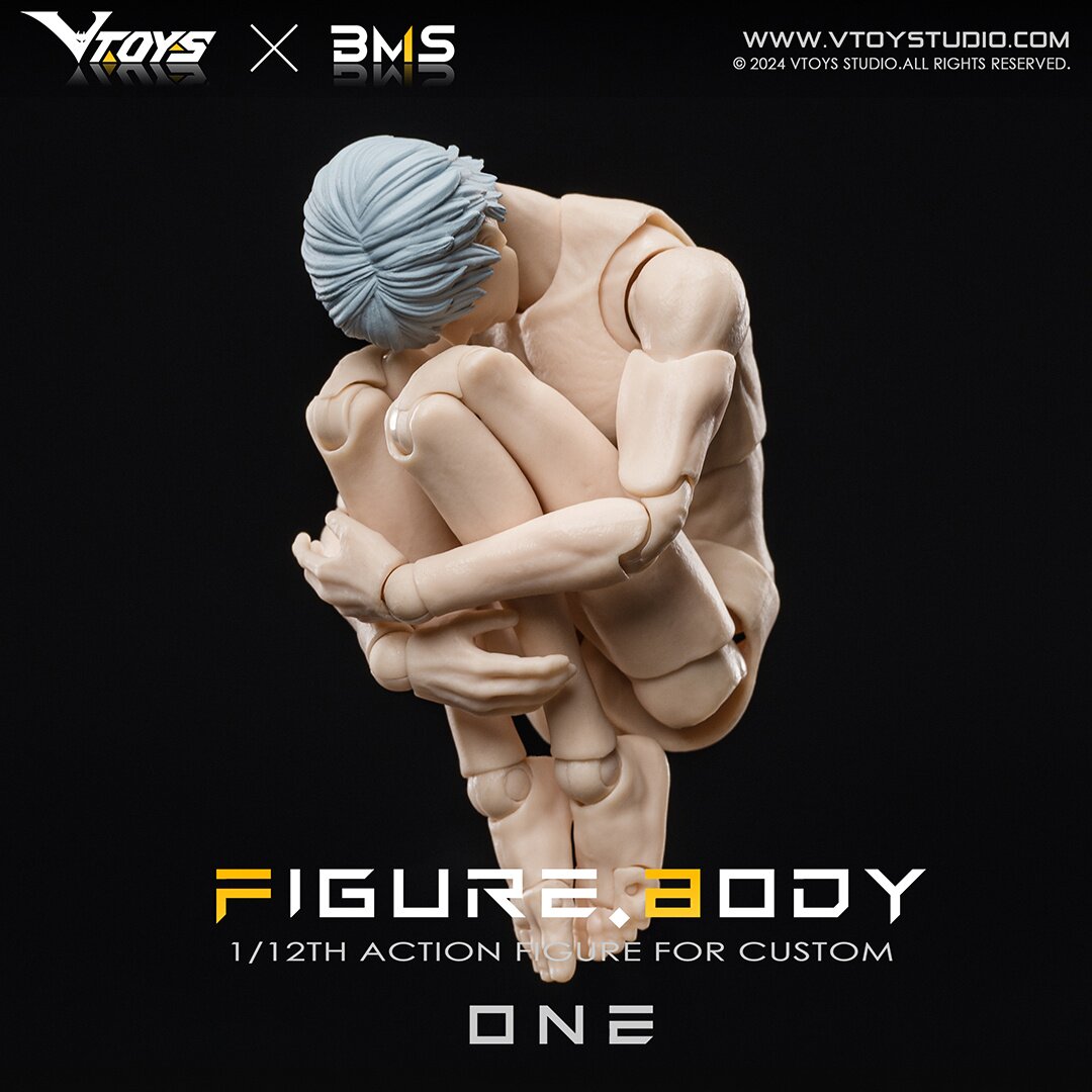 Figure Body One VB002 White Skin 1/12 Scale Action Figure