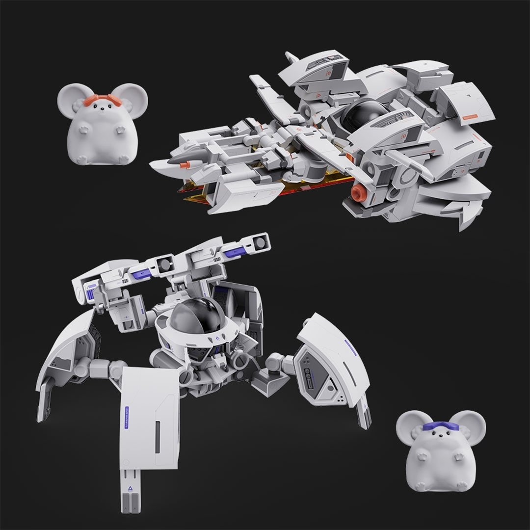 Mecha Beast in Cup Noodle Zodiac Mecha Series Rat Non-Scale