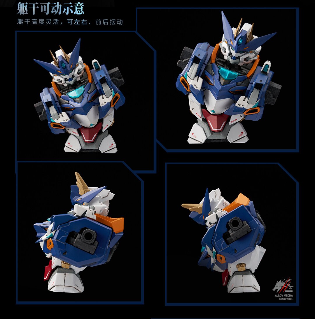 Crystal Envoy Wolf Warrior: Mega Mode 1/72 Scale Action Figure