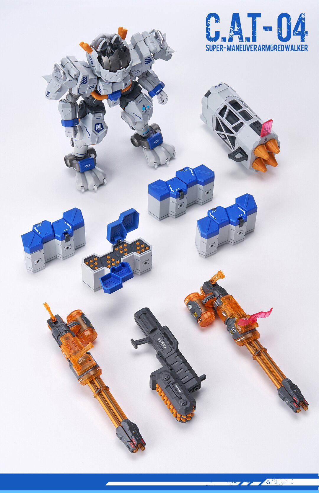 Super-Maneuver Armored Walker C.A.T-04 Zhen 1/60 Scale