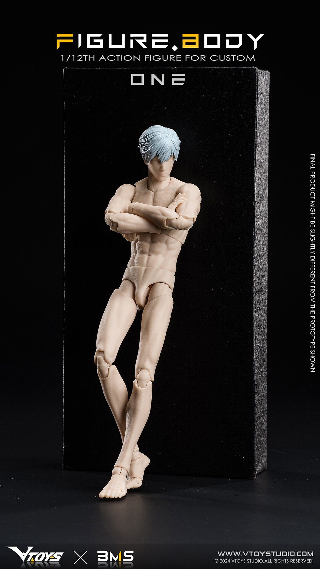 VB002 FIGURE.BODY アクションフィギュア Figure Body One VB002 White Skin 1/12 Scale Action Figure