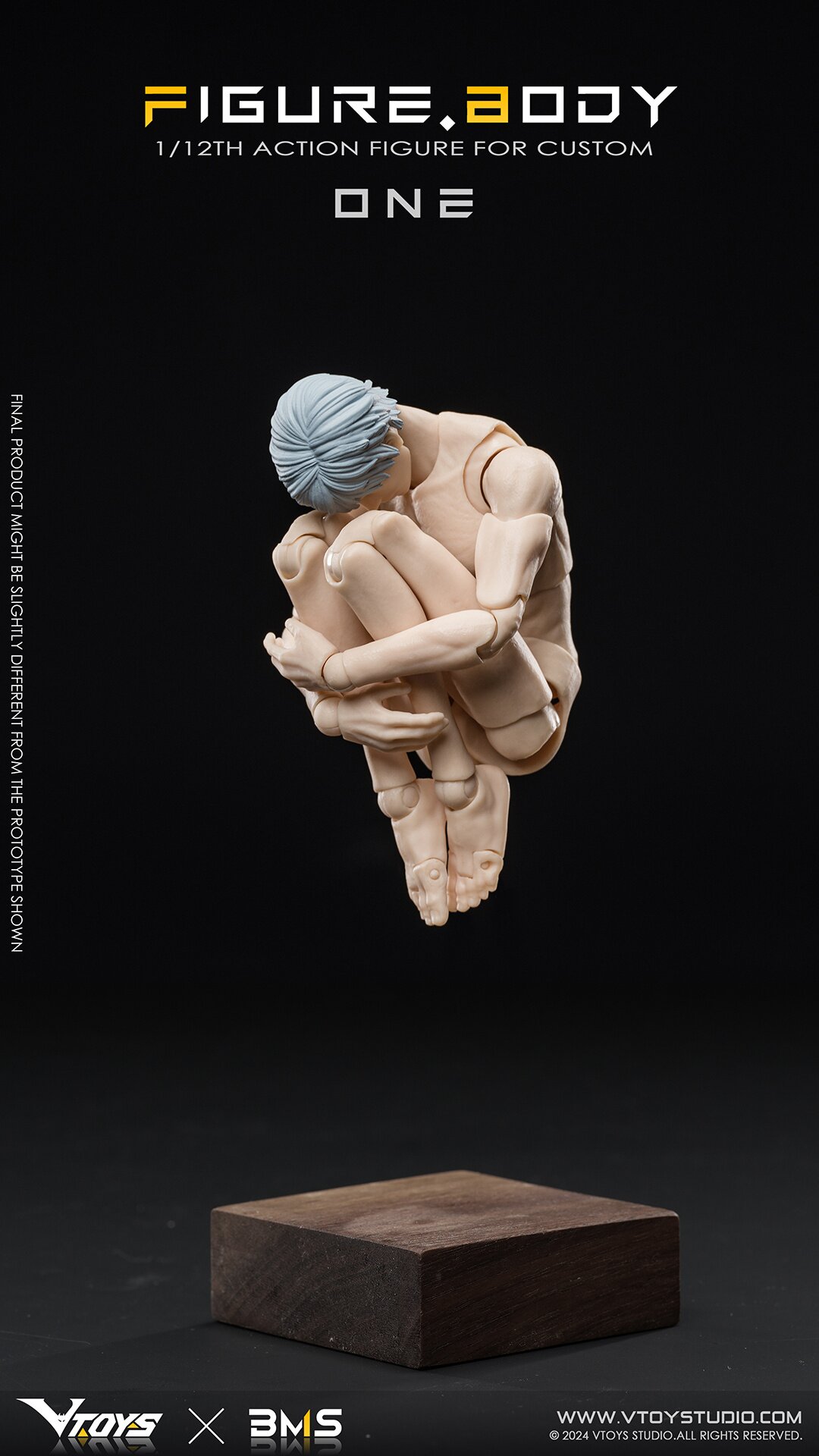 Figure Body One VB002 White Skin 1/12 Scale Action Figure