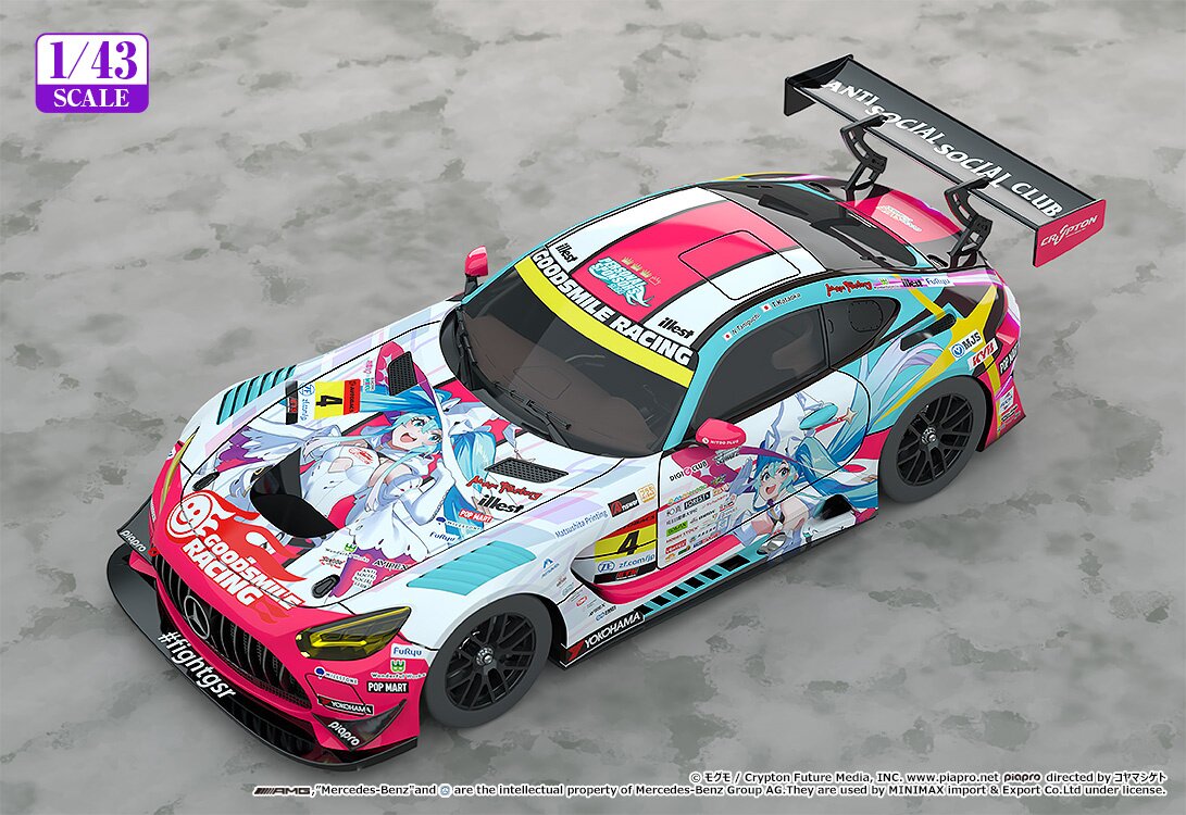 1/43 Scale Good Smile Hatsune Miku AMG 2024 Season Opening