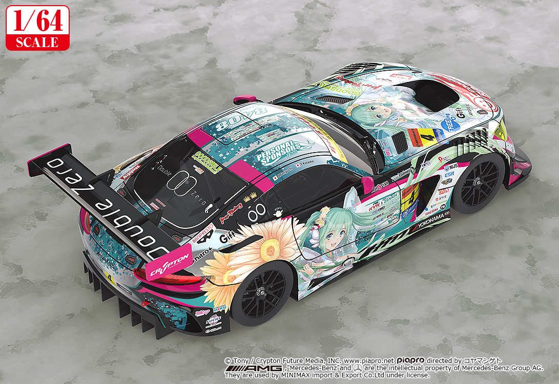 1/64 Scale Good Smile [Hatsune Miku] AMG 2017 Super GT Ver.: Good