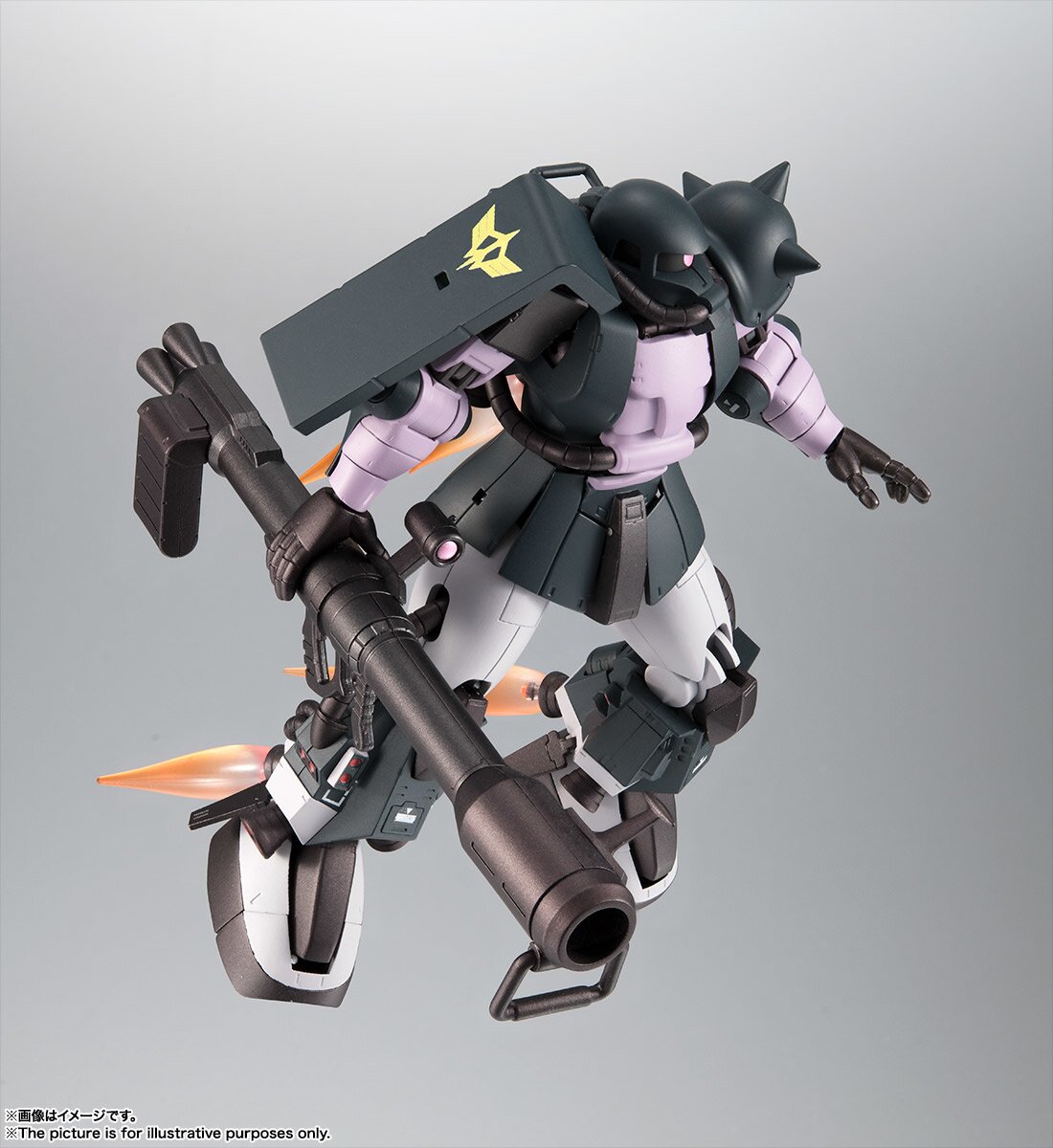 Robot Spirits Mobile Suit Gundam MS R A ZAKU II High Mobility Type A N I M E Ver Black Tri