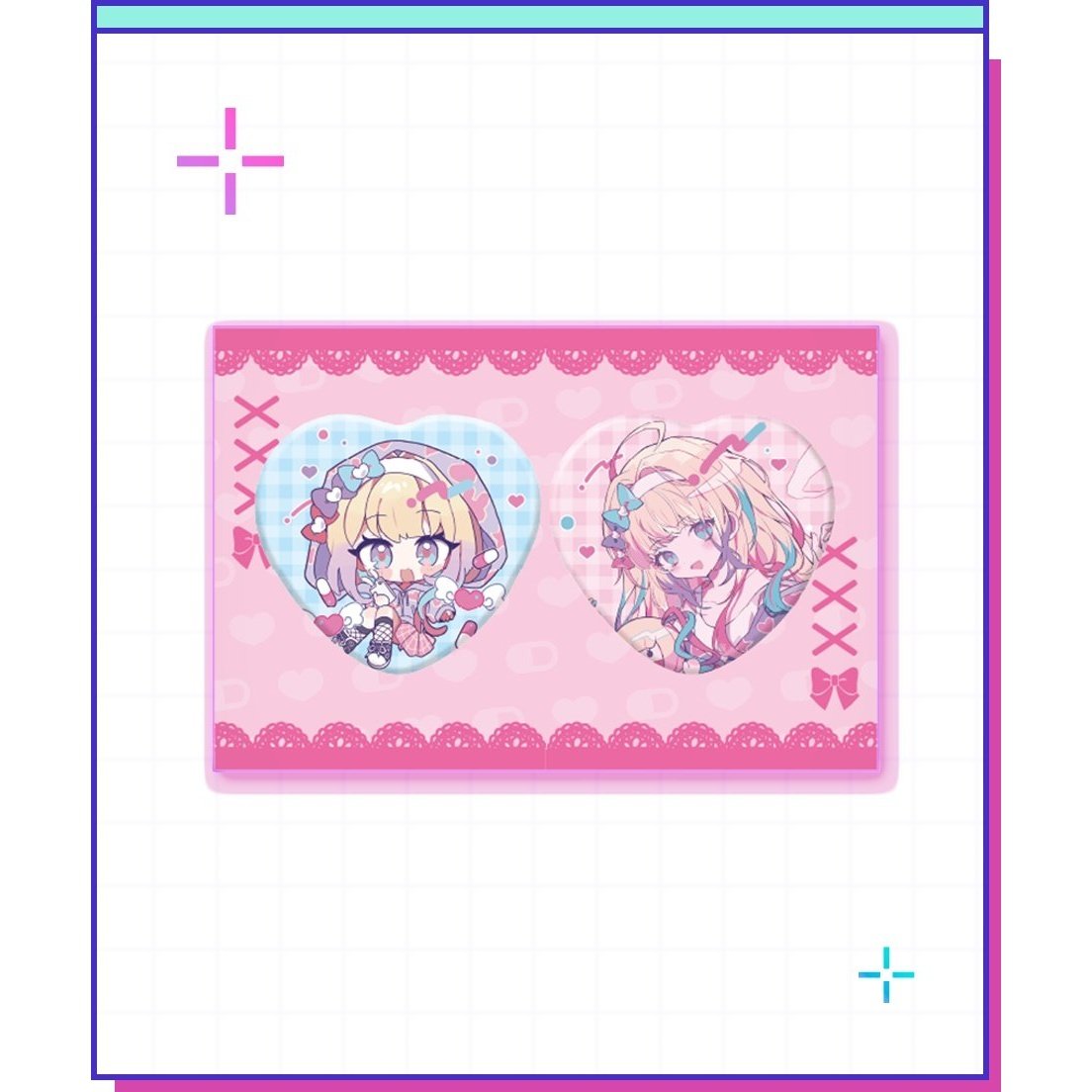 Up Streamers Pin Needy Streamer Overload Heart Pin Badge Set Vol. 2 - Tokyo Otaku Mode (TOM)