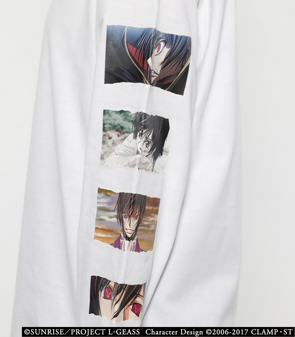 Code Geass Lelouch to Suzaku no Ayumi White Long Sleeve T