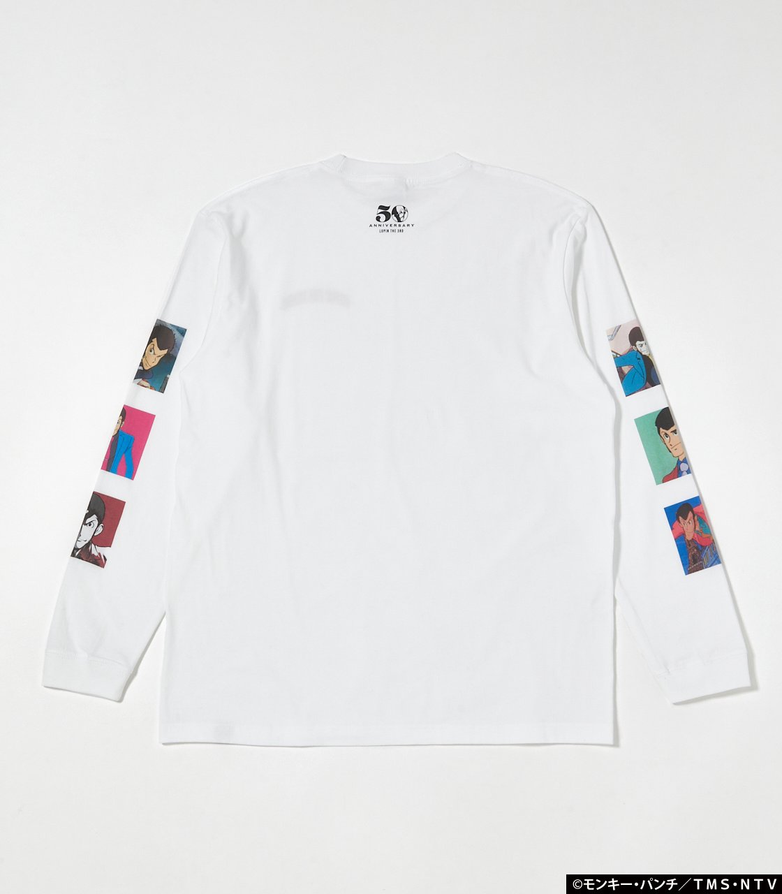 Lupin the Third Tシャツ ホワイト L Lupin the Third Long Sleeve White T-Shirt: R4G - Tokyo Otaku Mode