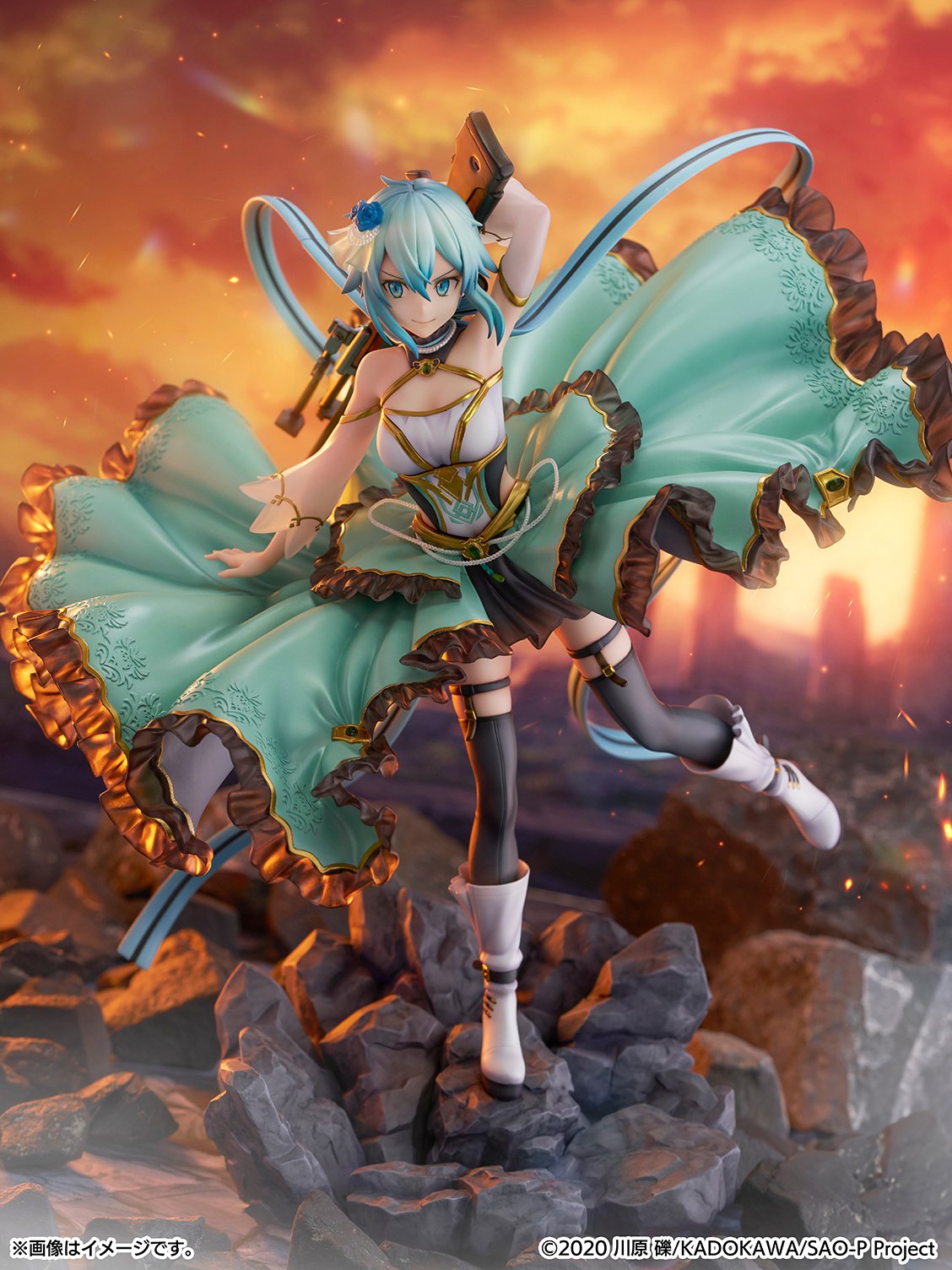 Sword Art Online SINON フィギュア Sword Art Online Sinon: Crystal Dress Ver. 1/7 Scale Figure