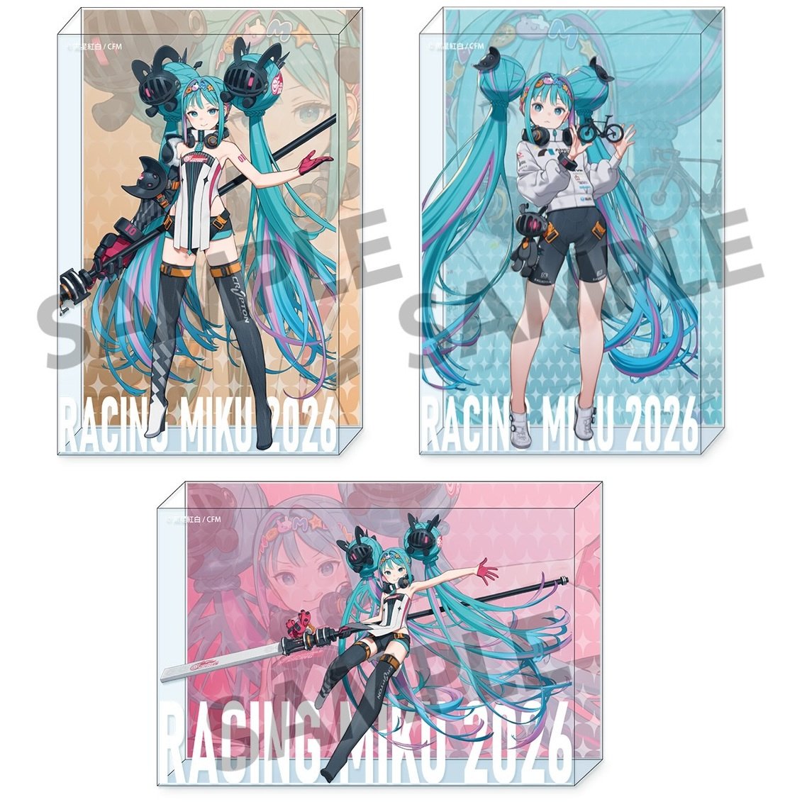  MIKU 2026 アクリルピック コンプ15種セット　なじょ Racing Miku 2026 Acrylic Block - Tokyo Otaku Mode (TOM)