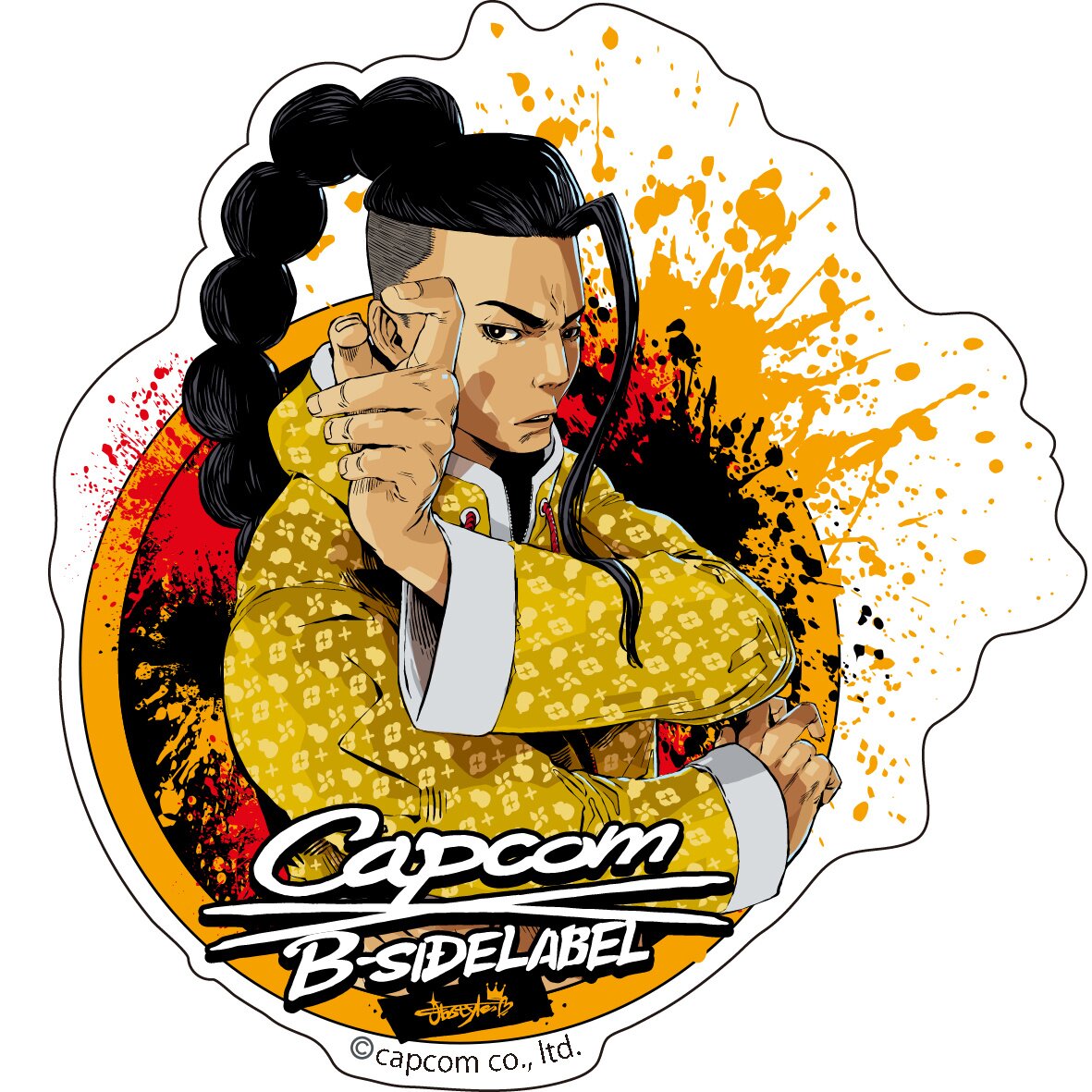 Sticker Cammy Street Fighter 6 CAPCOM40th×B-SIDE LABEL - Meccha Japan